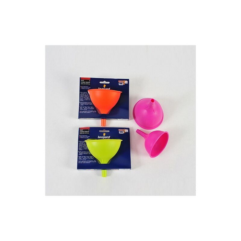 Embudo colorido de silicona Set de 2 Color - Naranja barato