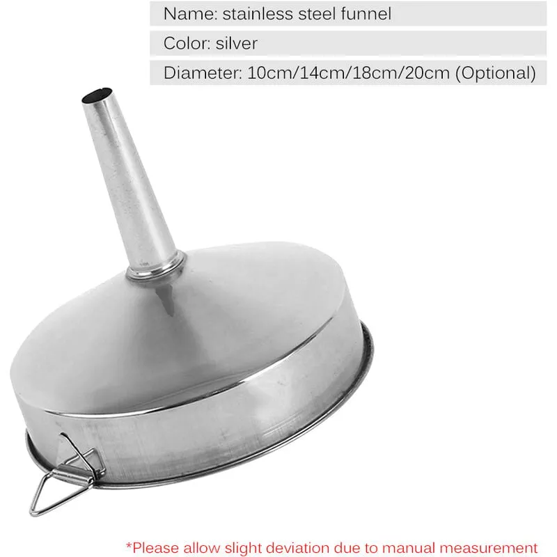 Embudo De Acero Inoxidable Embudo De Matraz De Herramientas De Cocina,Plata, 10Cm En Oferta Embudo De Acero Inoxidable Embudo De Matraz De Herramientas De Cocina