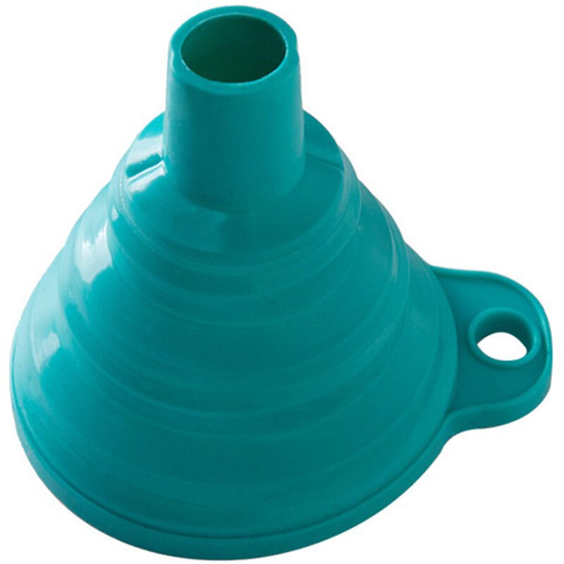 Embudo retractil cocina dispensador de liquidos herramienta de silicona de grado alimenticio embudo de aceite de cuello largo