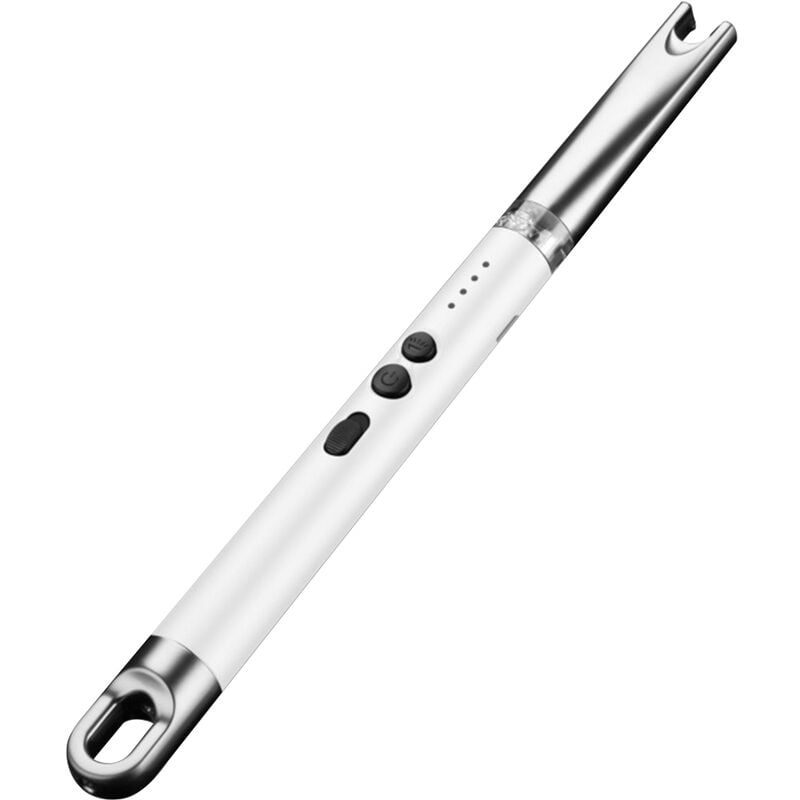 Encendedor de arco electrico sin llama con luz LED Encendedor de vela recargable USB Seguro a prueba de viento Encendedor largo para campamento con barato