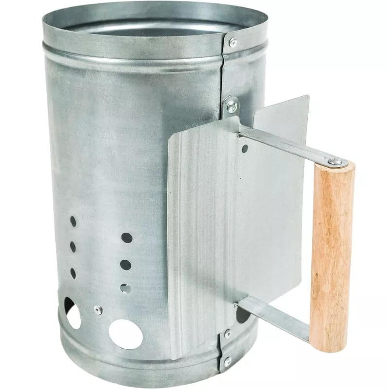 Encendedor De Carbón Con Protector Térmico - Encendedor Para Barbacoas, Encendedor Para Asador De Carbón, Encendedor Para Asador Portátil - Plata En Oferta Encendedor De Carbón Con Protector Térmico - Encendedor Para Barbacoas