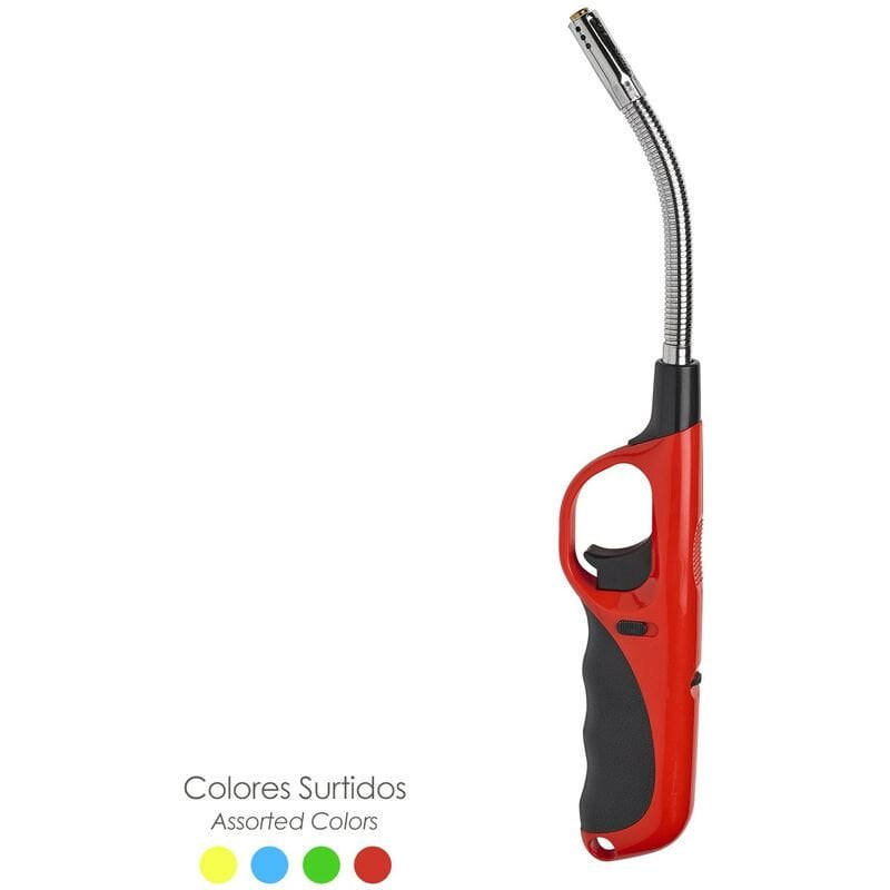 Encendedor / mechero gas antiviento llama tipo soplete 285 mm. barato