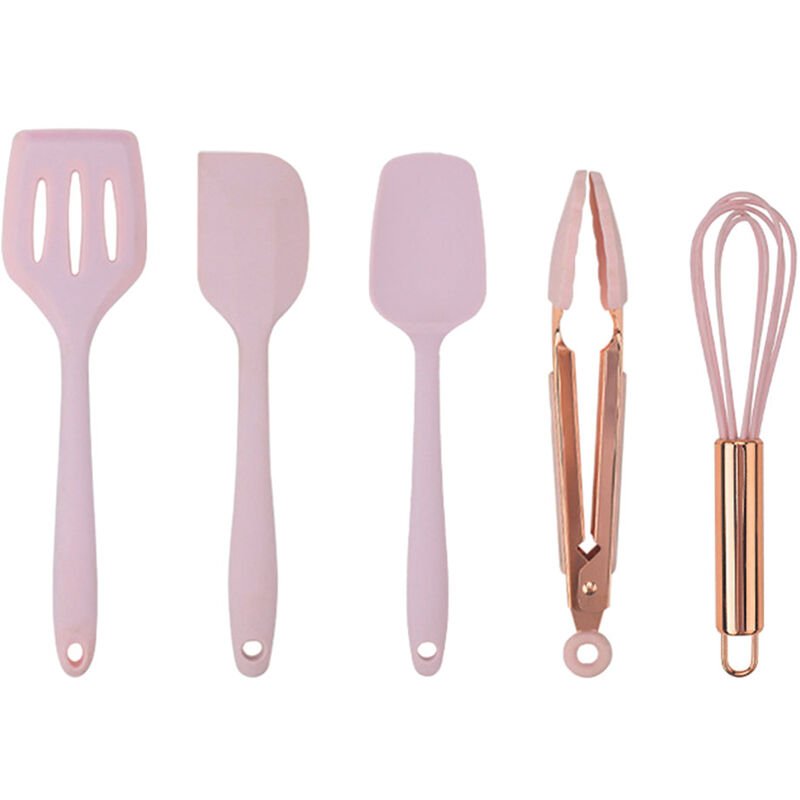Espatula de silicona resistentes al calor Establece 5pcs antiadherente Espatula con nucleo de hierro para Hornear barato