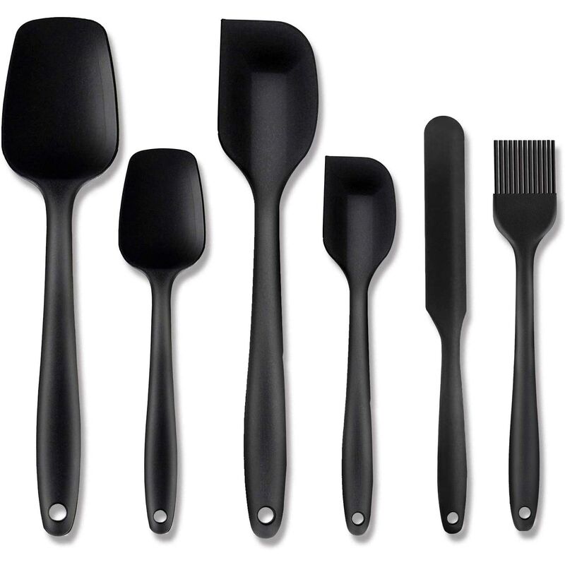 Espátulas de Silicona Set 6 piezas Utensilios Cocina Silicona 500°F Resistente al Calor
