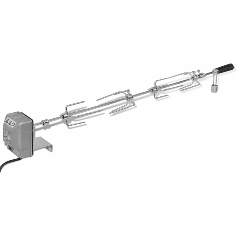 Espeton para asados y barbacoa con motor acero 1000 mm barato