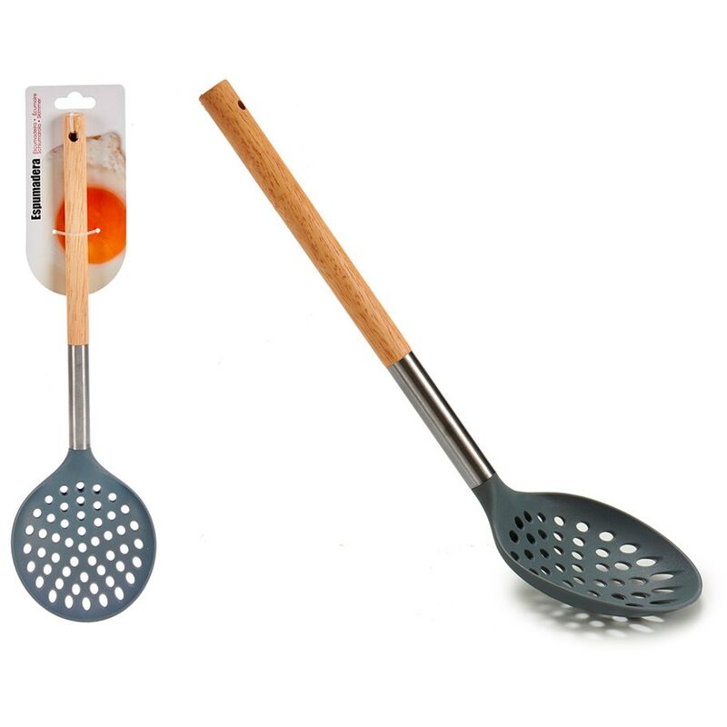 Espumadera nylon madera inoxidable barato