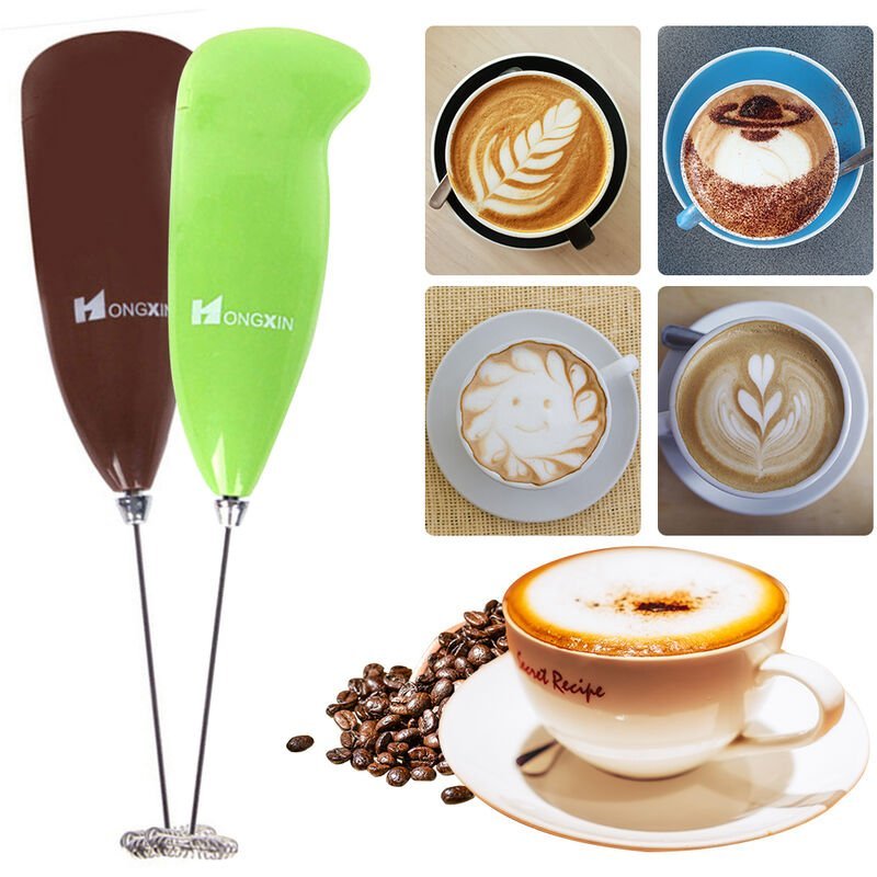 Espumador de leche electrico Maquina automatica de espuma de leche para cafe a prueba de balas Matcha Batidor de acero inoxidable Mini batidora barato