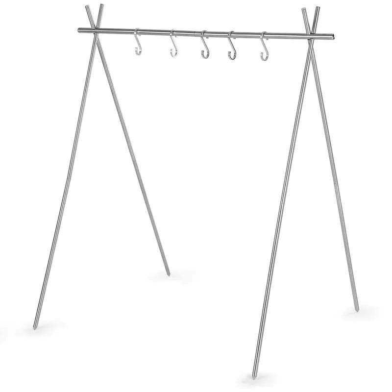 Estante Colgante Plegable Portatil Del Acero Inoxidable Que Acampa, Para La Suspension De Ropa Del Pote,L En Oferta Estante Colgante Plegable Portatil Del Acero Inoxidable Que Acampa