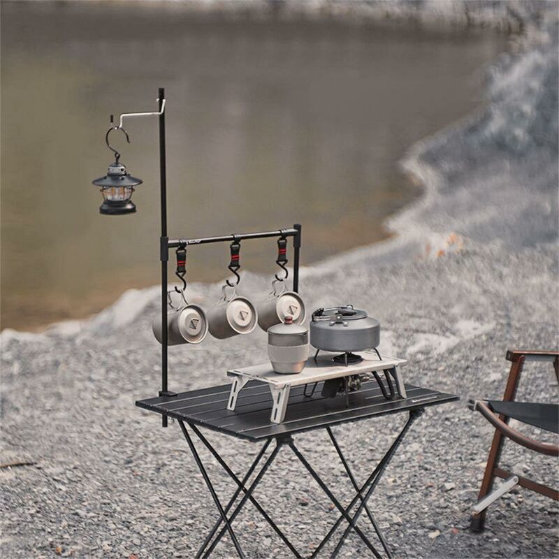 Estante de almacenamiento de escritorio al aire libre Estante de escritorio de aleacion de aluminio ultraligero multifuncion Estante ajustable para barato