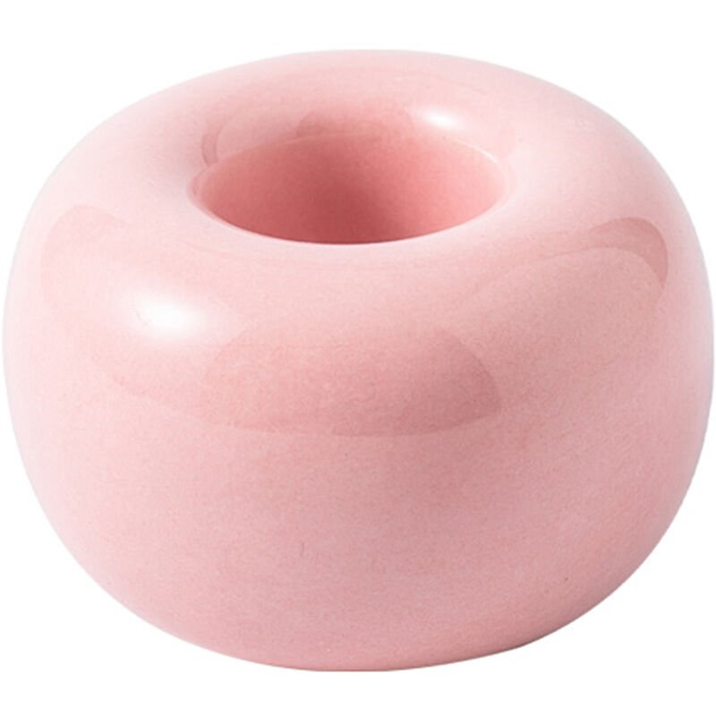 Estante de la pluma de la base del cepillo de dientes del material ceramico del estilo japones dulce simple del color
