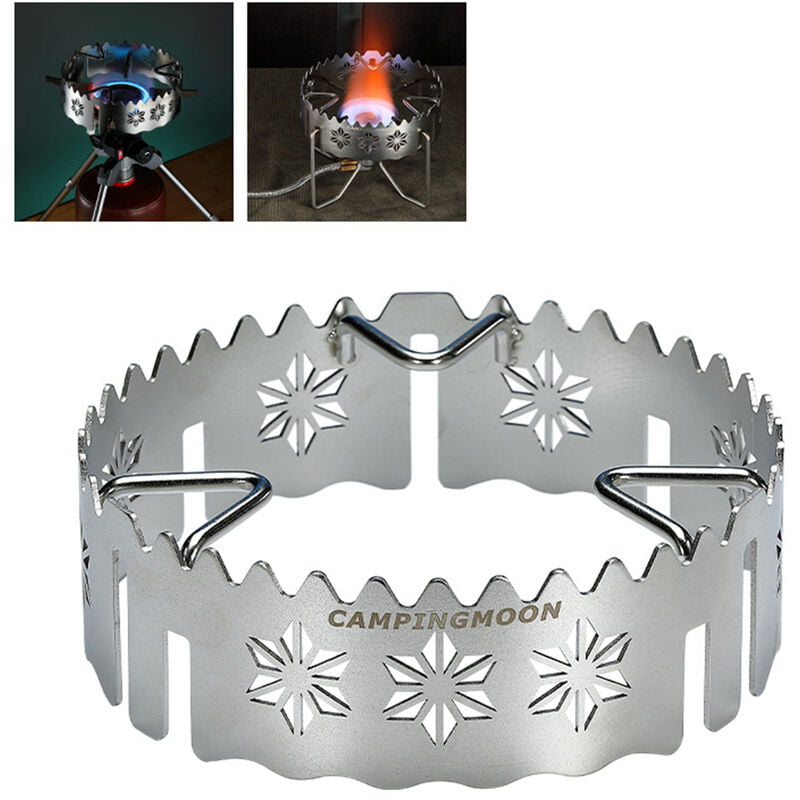 Estante del soporte de la estufa del cortavientos del parabrisas de la estufa de gas que acampa