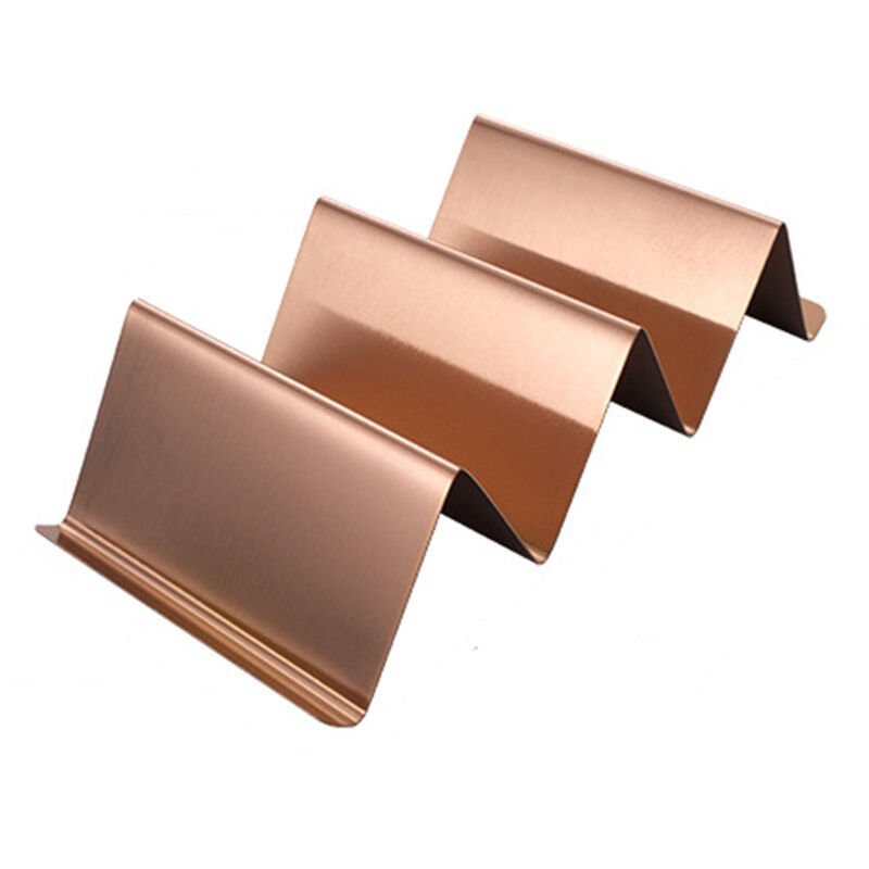 Estante para burritos de acero inoxidable Estante para panqueques Estante para tacos Estante para panqueques Rejilla 2-3 con asa (oro rosa) barato