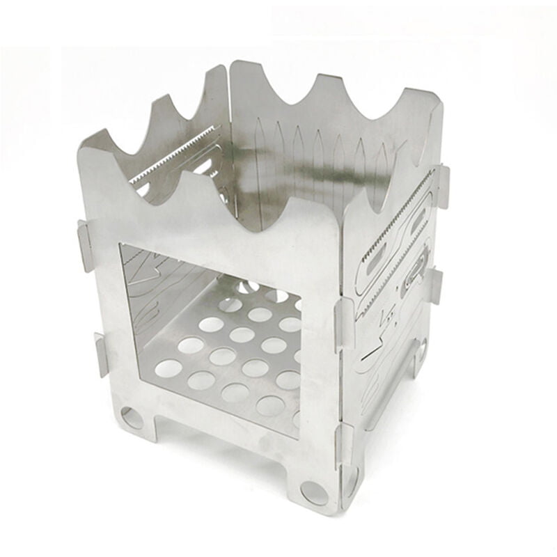 Estufa de campamento de lena multifuncional Estufa de cocina plegable para acampar al aire libre con mochila con equipo de supervivencia para barato