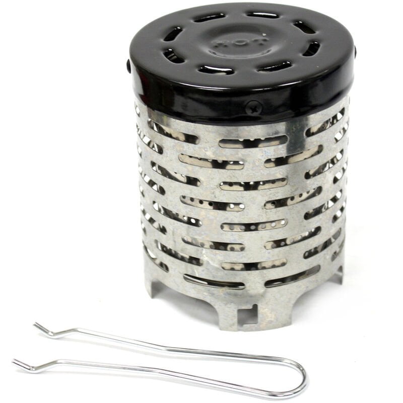 Estufa de camping al aire libre Mini cubierta de calefaccion de acero inoxidable