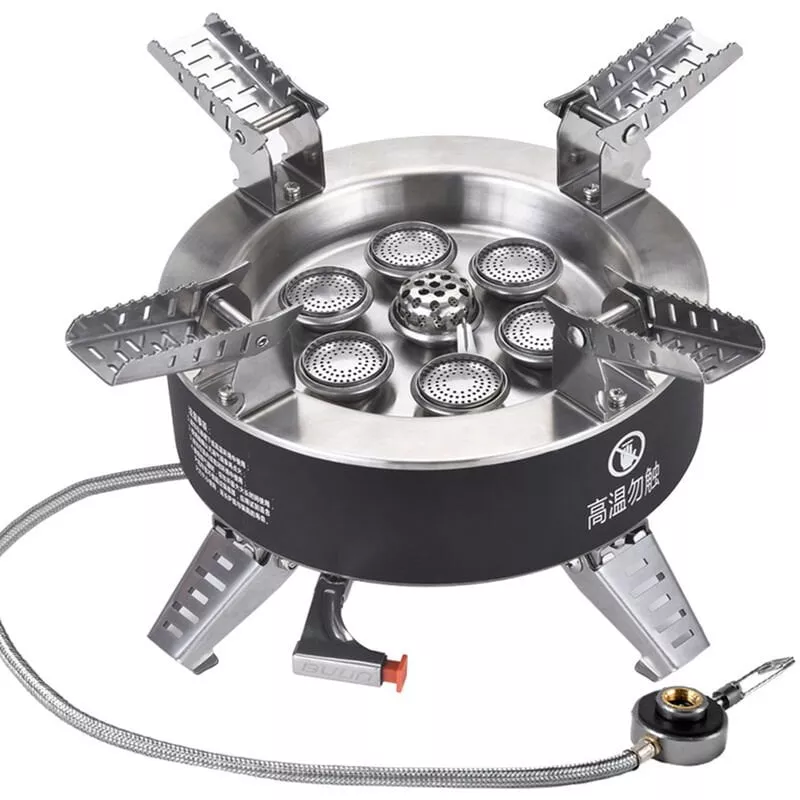 Estufa De Camping De Alta Potencia De 18000 W Con Encendido Piezoelectrico Estufa De Gas De Siete Nucleos A Prueba De Viento Estufa De Mochila En Oferta Estufa De Camping De Alta Potencia De 18000 W Con Encendido Piezoelectrico Estufa De Gas De Siete Nucleos A Prueba De Viento Estufa De Mochila Barato