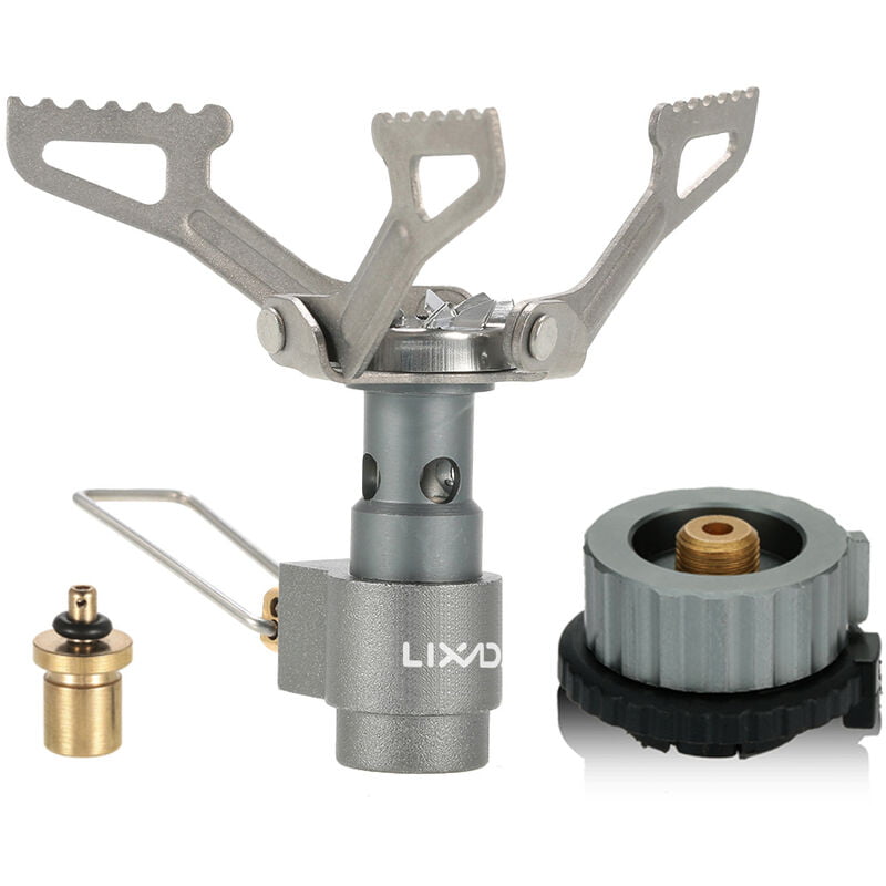 Estufa de gas aleacion de titanio + cartucho de gas Convertir Refill + Adaptador Adaptador de gas