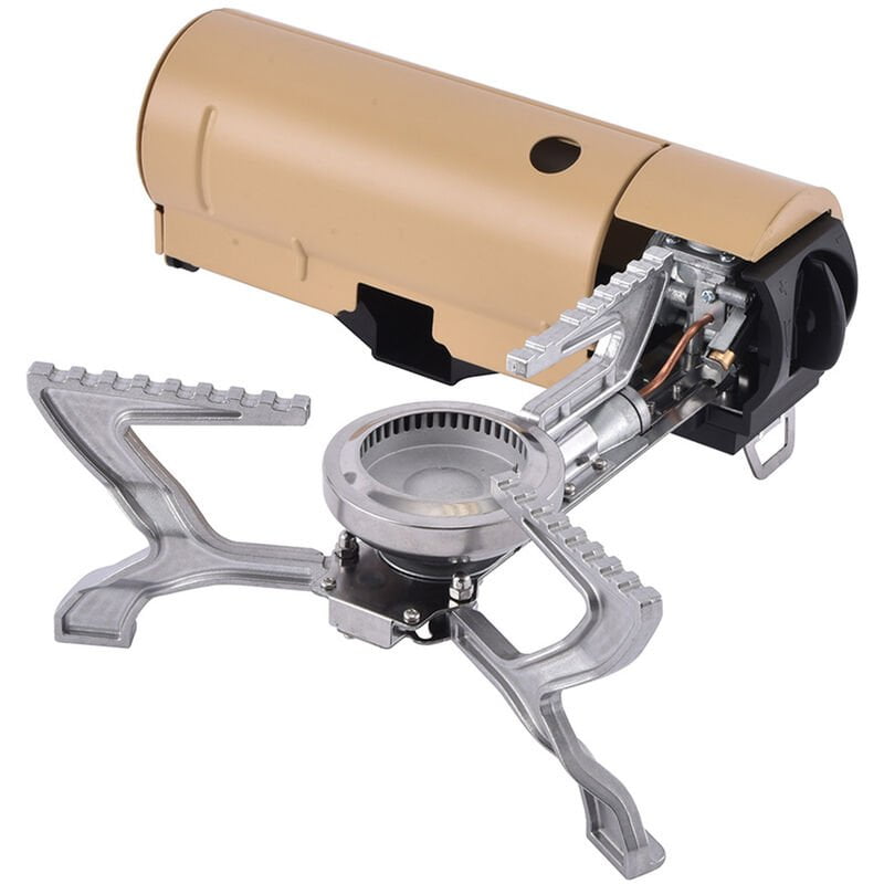 Estufa de gas butano portátil con bolsa de almacenamiento Horno de gas plegable para acampar Mochilero Pesca