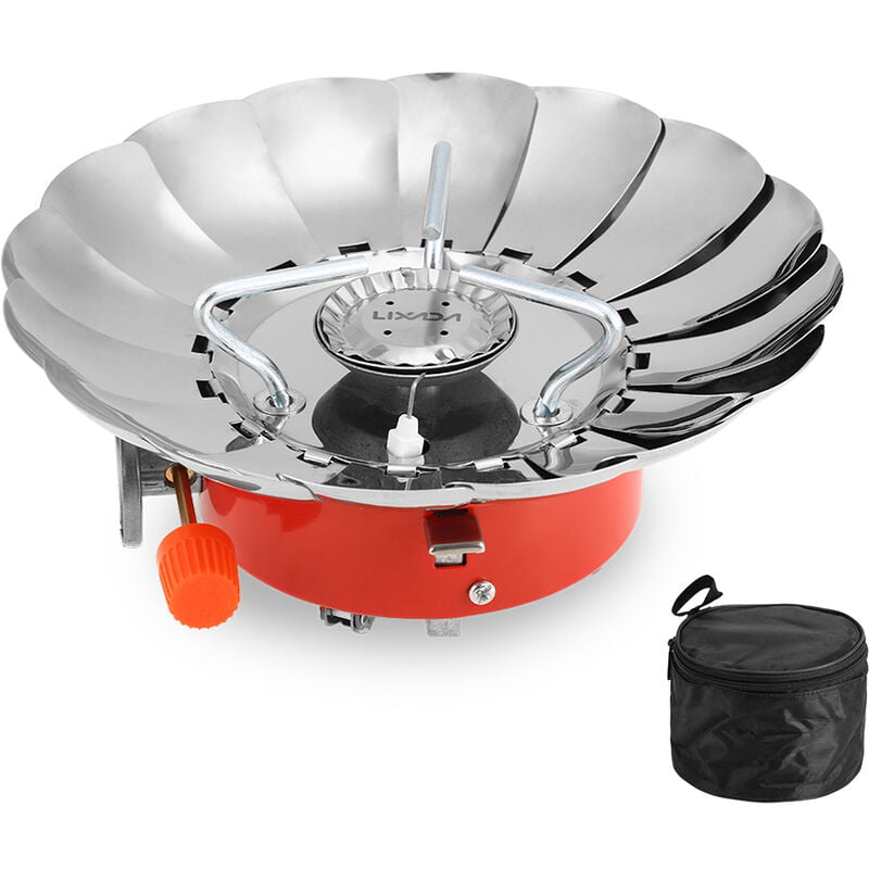 Estufa de gas de encendido piezoelectrico plegable al aire libre de 2800 W Lixada