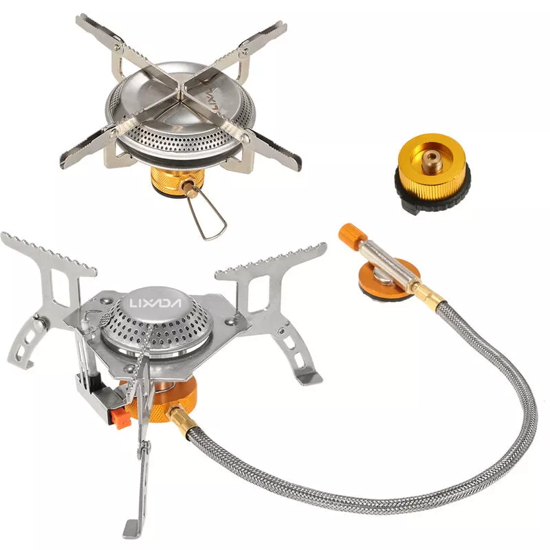 Estufa De Gas Plegable Camping Con Adaptador De Cabezal De Conversion De Gas - Lixada En Oferta Estufa De Gas Plegable Camping Con Adaptador De Cabezal De Conversion De Gas - Lixada Barato