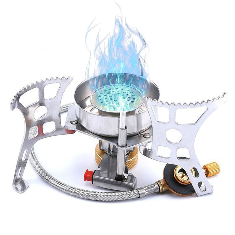 Estufa de gas portatil Horno de gas dividido Estufa de camping al aire libre Estufa de encendido piezoelectrico / Estufa de encendido manual