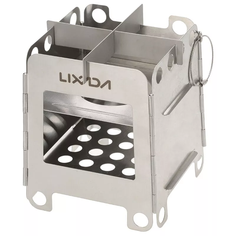 Estufa De Lena Plegable Ligera De Acero Inoxidable Portatil Estufa De Bolsillo Camping Al Aire Libre Mochilero Cocina Picnic - Lixada En Oferta Estufa De Lena Plegable Ligera De Acero Inoxidable Portatil Estufa De Bolsillo Camping Al Aire Libre Mochilero Cocina Picnic - Lixada Barato