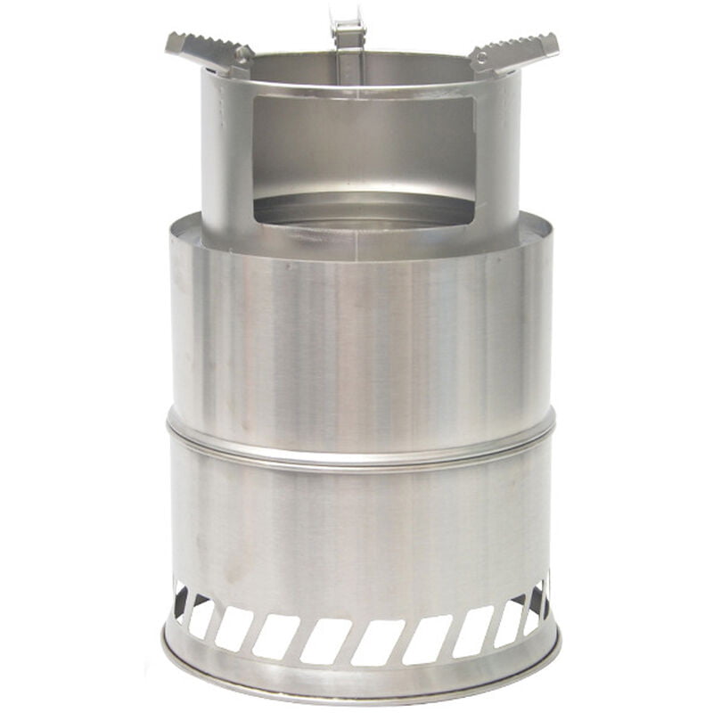 Estufa de lena portatil al aire libre