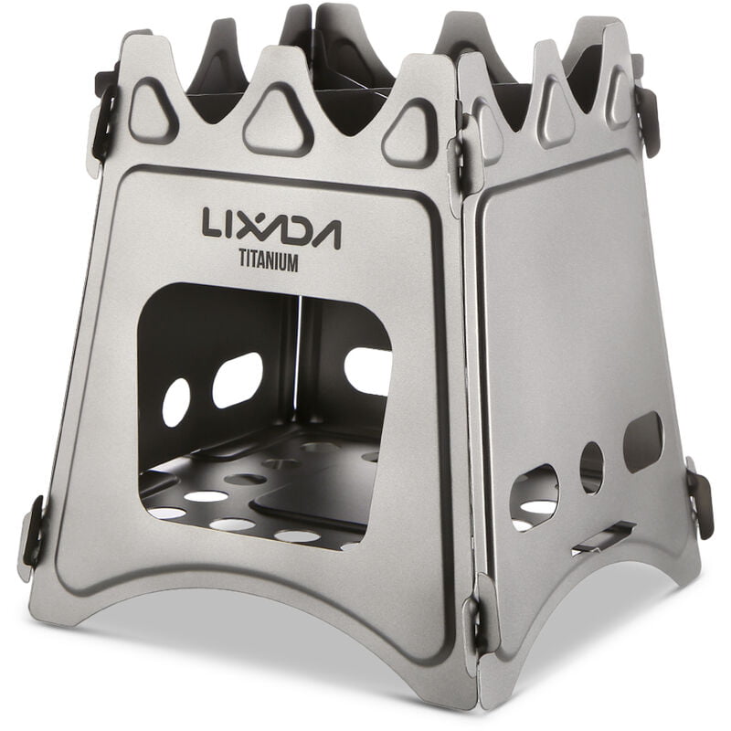 Estufa de titanio madera compacta acampa plegable al aire libre De picnic - Lixada barato