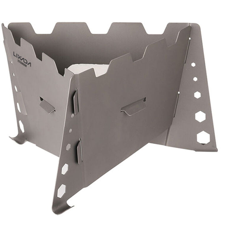 Estufa desplegable de titanio alcohol solidificado para acampar al aire libre Senderismo con mochila - Lixada barato