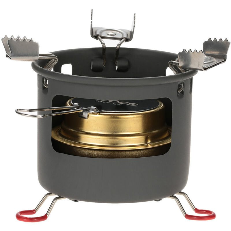 Estufa para acampar con quemador de alcohol para exteriores