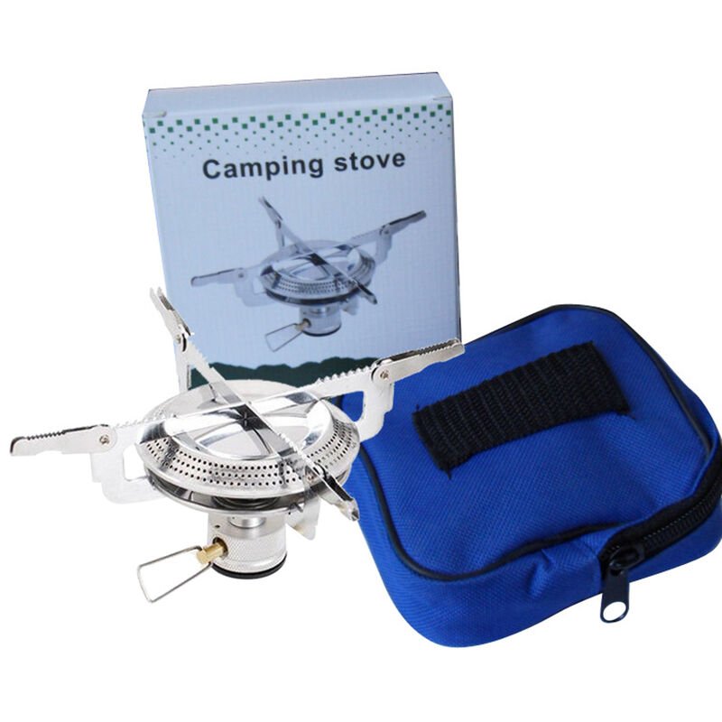 Estufa que hace excursionismo de la estufa que acampa