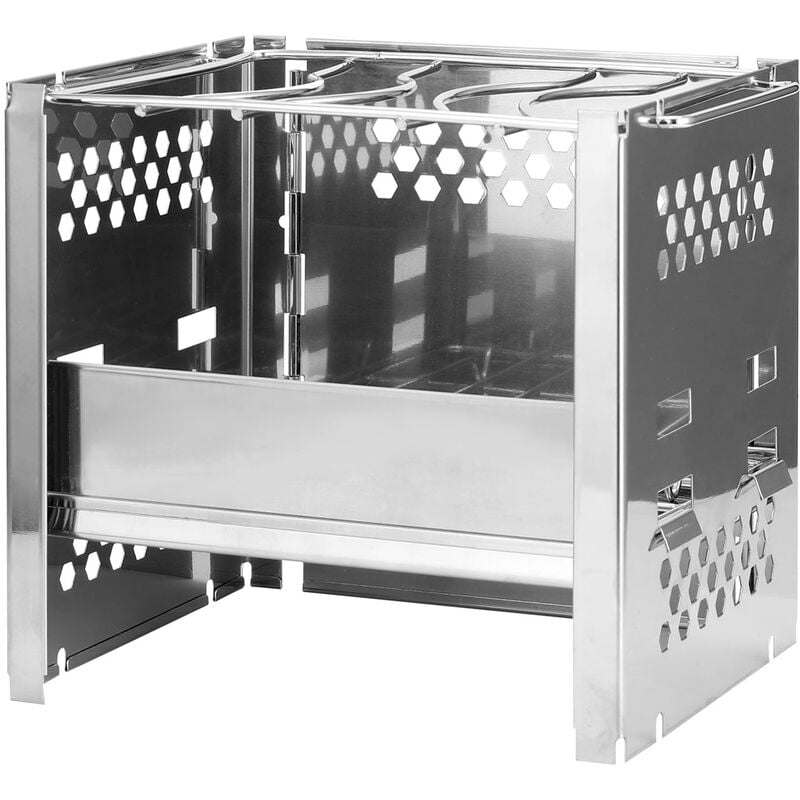 Estufas de lena para exteriores de acero inoxidable Parrilla plegable Mini estufas de carbon cuadradas Estufas para acampar al aire libre Estufas barato