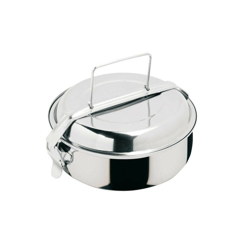 Fiambrera Inox C/cubiertos 14 Cm barato