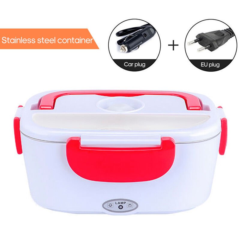 Fiambrera con calefaccion electrica multifuncional Calentador de alimentos portatil Calentador de alimentos con contenedor extraible para uso en el barato