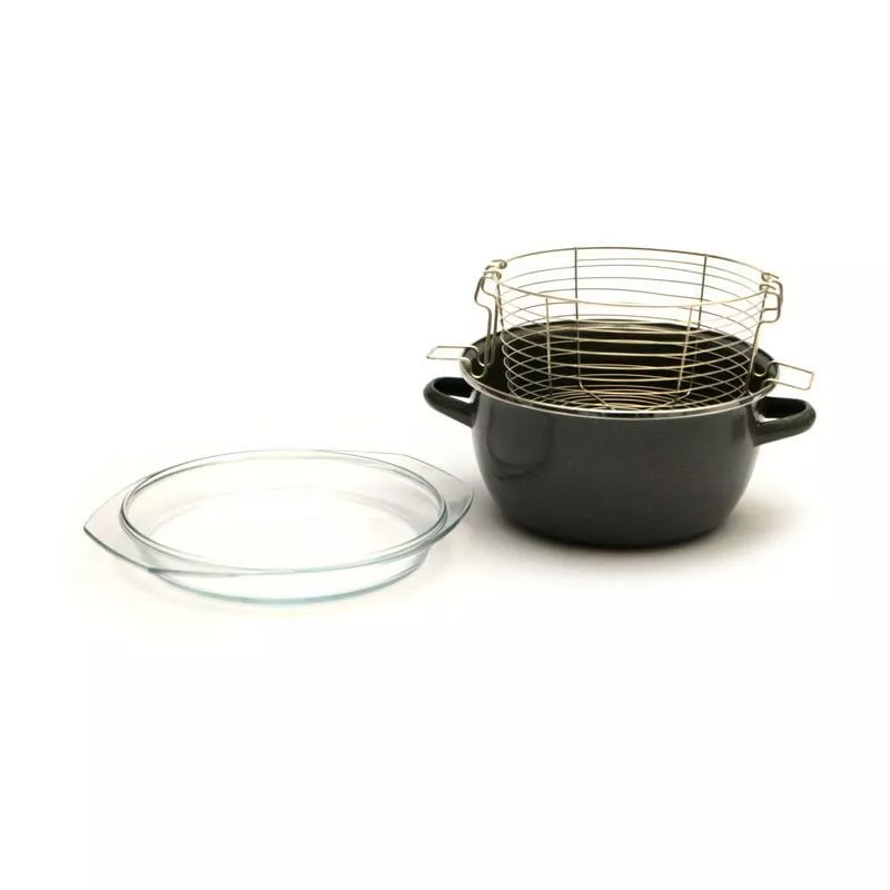 Freidora Con Tapa Y Cestillo Parma 24 Cm En Oferta Freidora Con Tapa Y Cestillo Parma 24 Cm Barato
