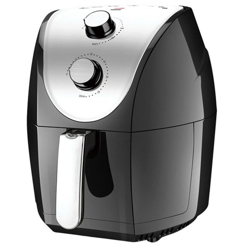 Freidora de aire 1500W 4.8L Freidoras eléctricas de aire caliente Horno Sin aceite Control de perilla de cocina antiadherente Freidora de aire con barato