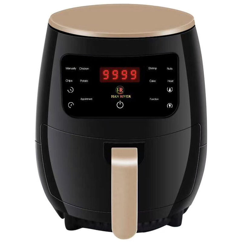 Freidora de aire Horno Airfryer 4.75Qt (4.5L) 1200W Freidora de aire eléctrica grande Olla para freír con control de temperatura Canasta de freír barato