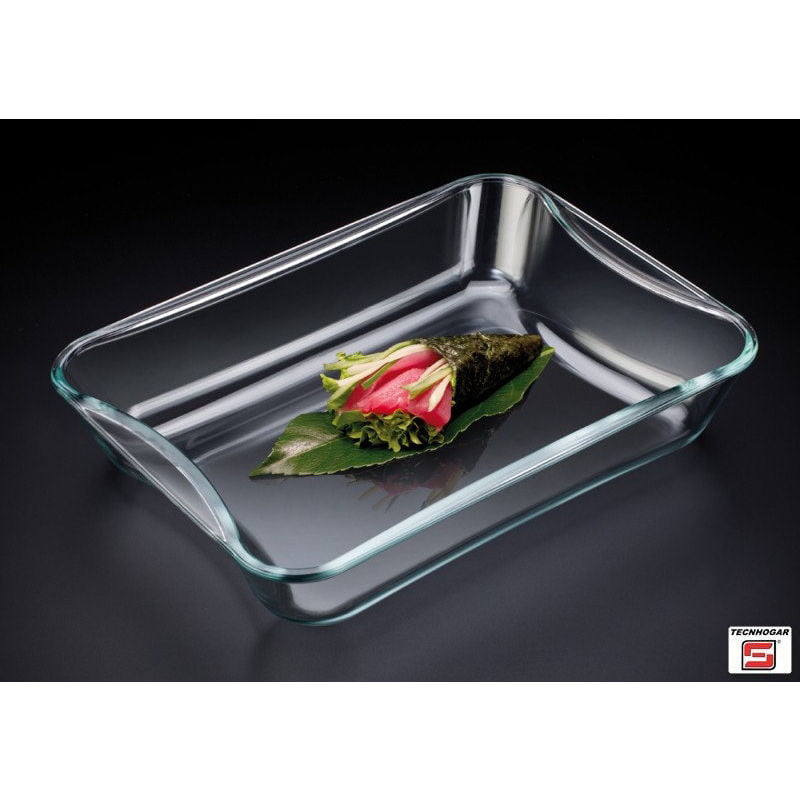 Fuente Rectangular Vidrio 3.5 L 35X26.8X6.2 Cm barato