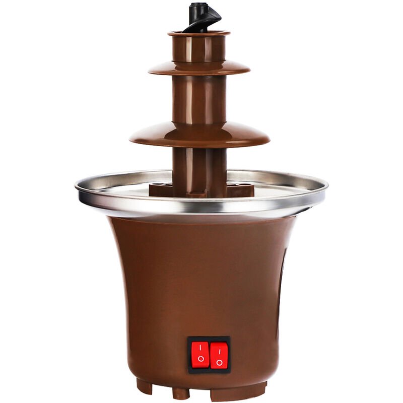 Fuente de chocolate para el hogar de tres capas