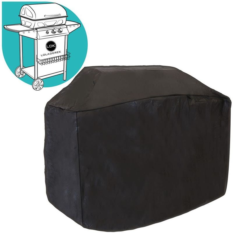 Funda Barbacoa Pvc Reforzado Negro 139 X 54 X 111 Cm barato