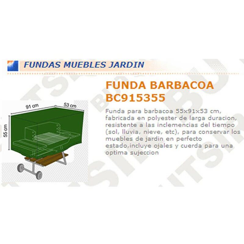 Funda barbacoa 91x55x53 cm barato