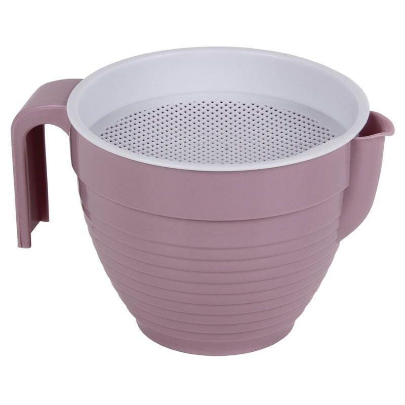 GRASERA COLADOR 500ml MOD.ALBAHACA VERDE AGUA 16.5X12X10cm venta unitaria barato