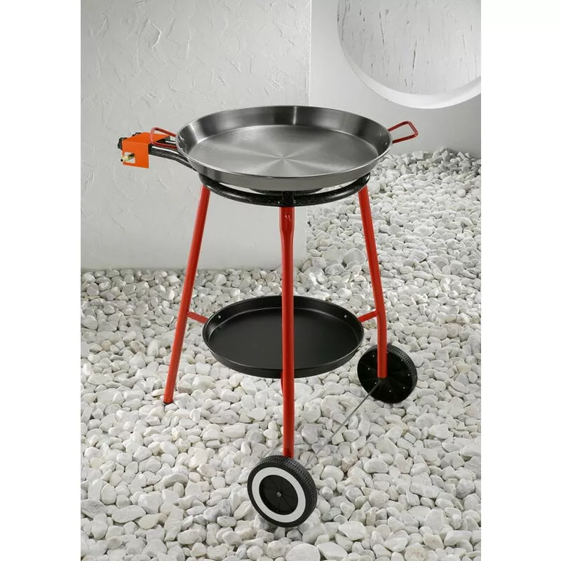 Garcima - Paellero Gas+paella 46cm+rueda 40 Cm barato