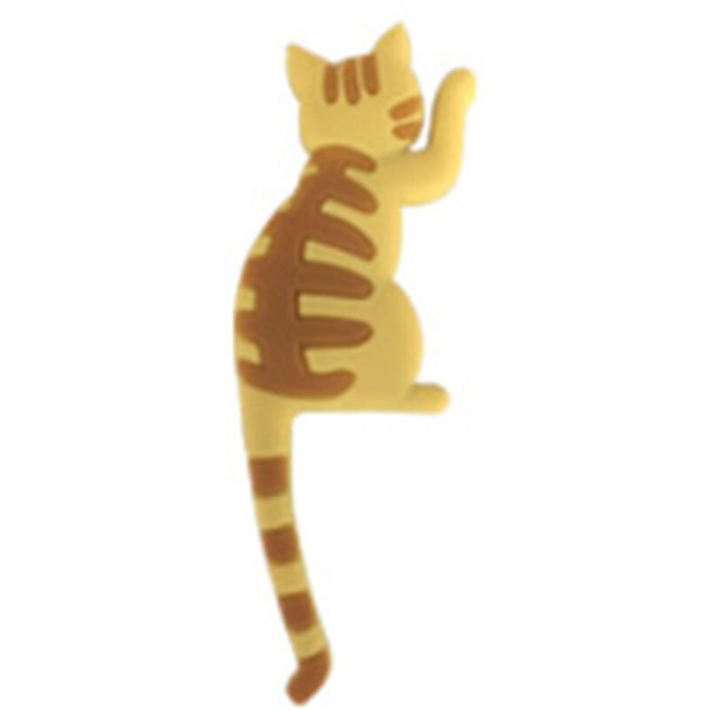 Gato de dibujos animados iman de nevera iman creativo gancho mensaje pegatina magnetica educacion temprana pegatina magnetica pegatina decorativa A4 barato