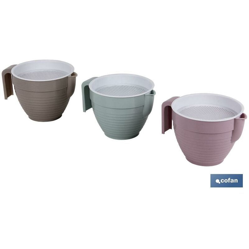 Grasera con colador en 500 ml modelo Albahaca | Graseras de Cocina |Varios Colores | Medidas 16.5 x 12 x 10 cm barato