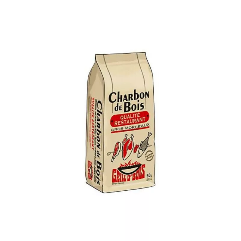 Grill O'bois - Bolsa de carbón GRILLO'BOIS - 50L barato