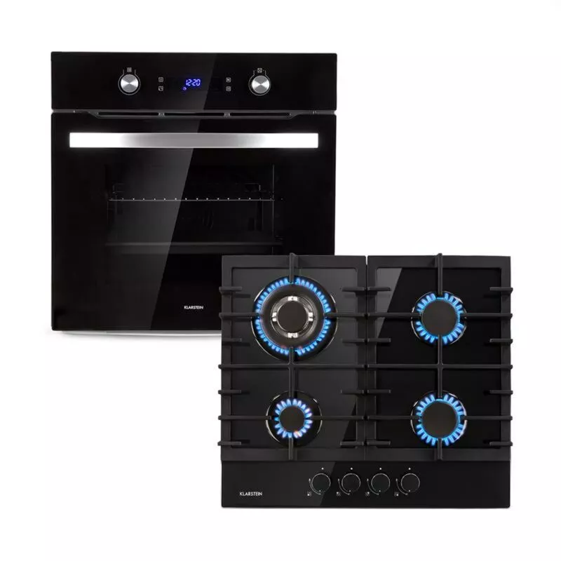 Gusteau Ignito Set De Horno Y Cocina A Gas 64L Negro Acero Inoxidable En Oferta Gusteau Ignito Set De Horno Y Cocina A Gas 64L Negro Acero Inoxidable Barato