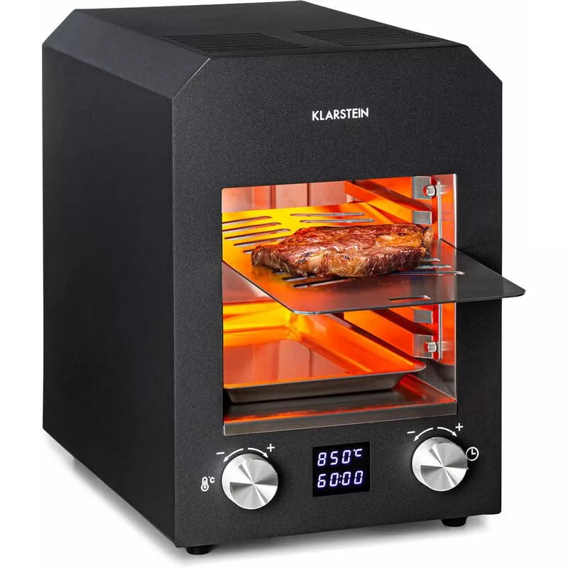 Hannibal Parrilla De Alta Temperatura Para Interiores 2.200W 850°C Acero Inoxidable Negro En Oferta Hannibal Parrilla De Alta Temperatura Para Interiores 2.200W 850°C Acero Inoxidable Negro Barato