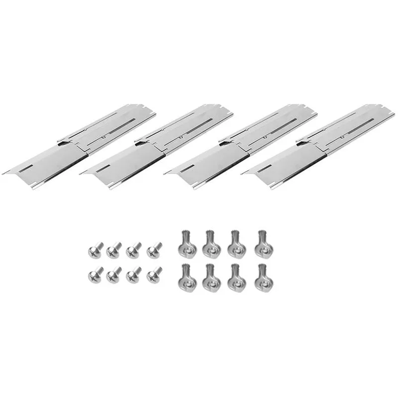 Happyshop - 4 piezas Universal Flame Tamer Parrilla ajustable Piezas de repuesto Placa de proteccion termica barato