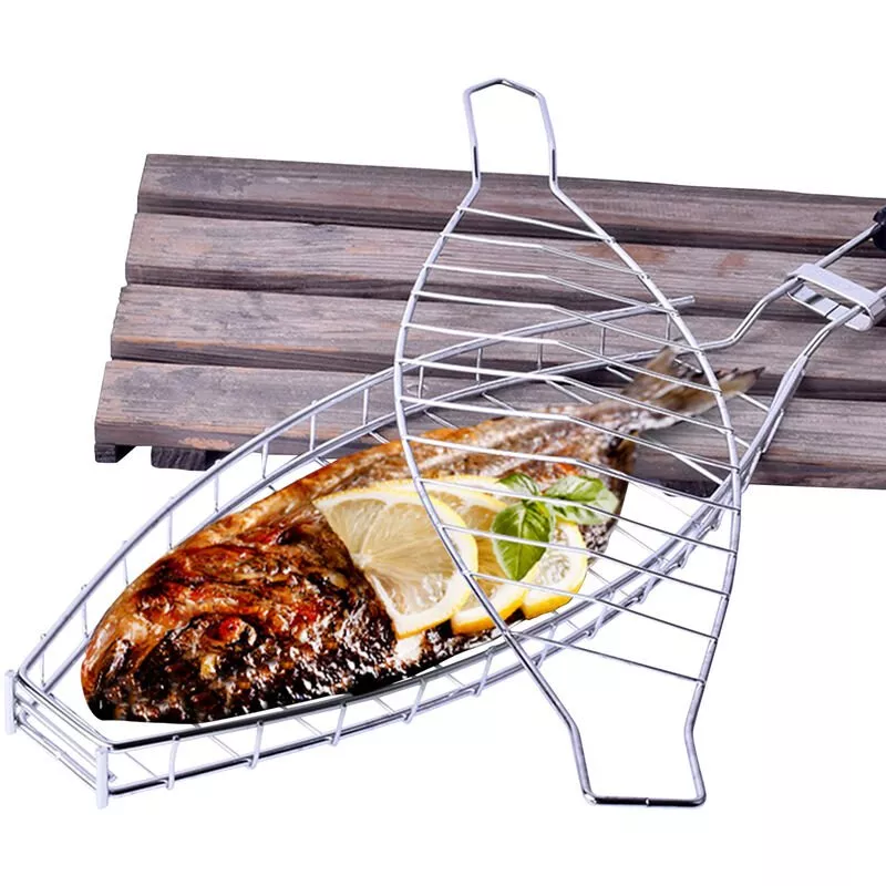 Happyshopping - Cesta Para Asar Pescado, Cesta Antiadherente Para Barbacoa En Oferta Happyshopping - Cesta Para Asar Pescado