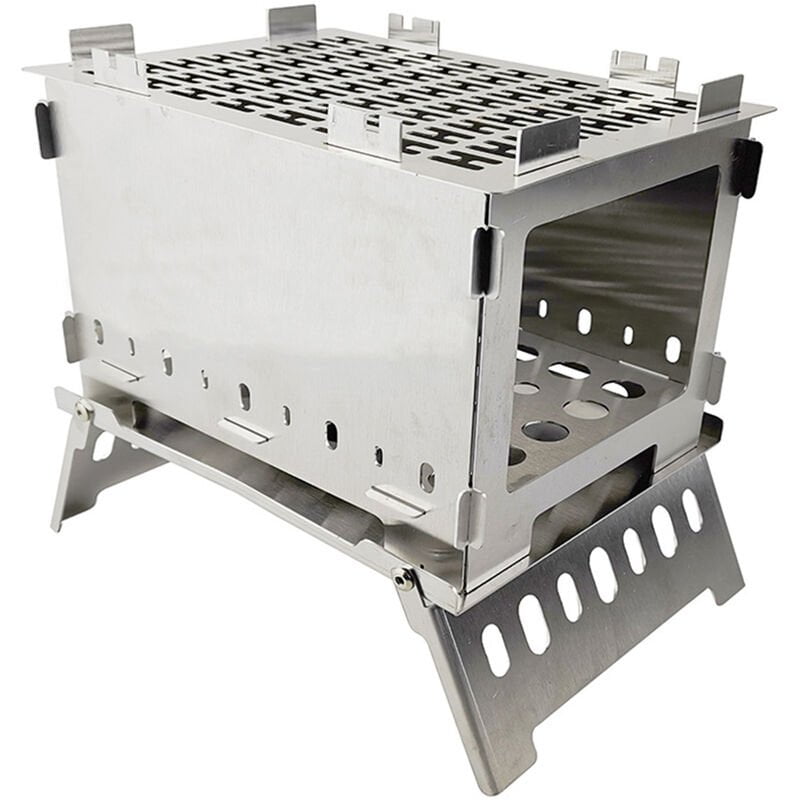 Happyshopping - Estufa de lena plegable al aire libre